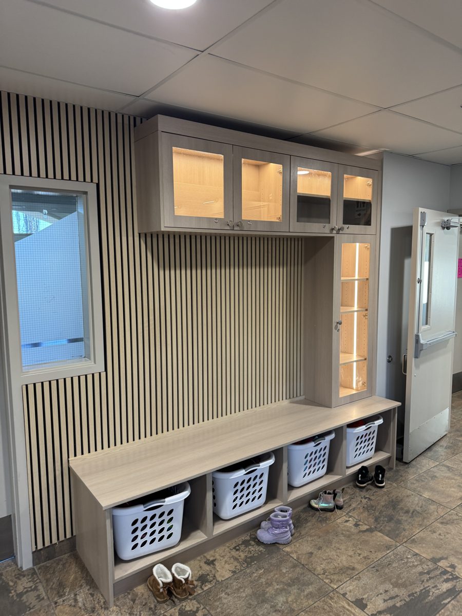 Custom mudroom cabinetry by Calgary Custom Concepts